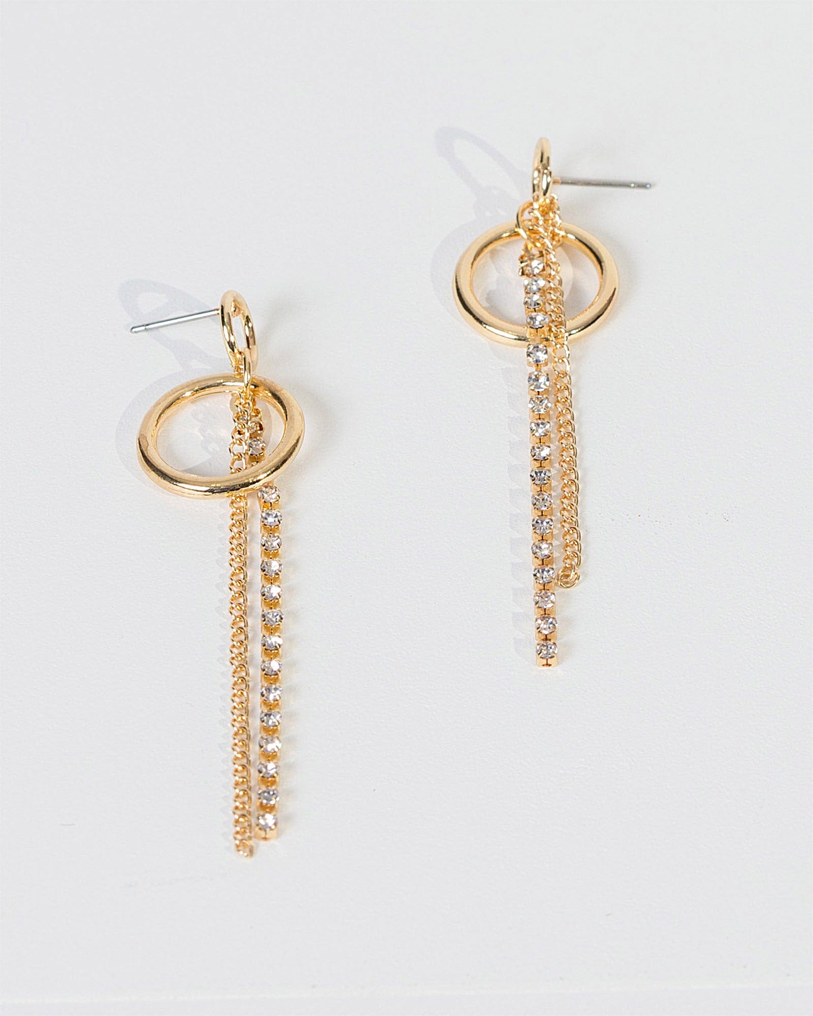 Long Gold Line Earrings – Squirrel's Nest Jewelry